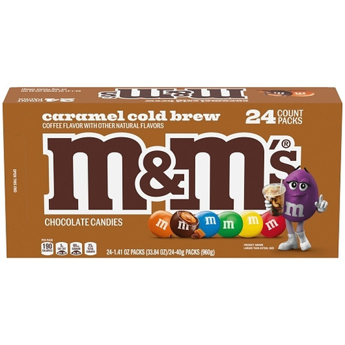 M&M s Caramel Cold Brew Singles, 1.41 Ounce, 24 Per Box, 12 Per Case